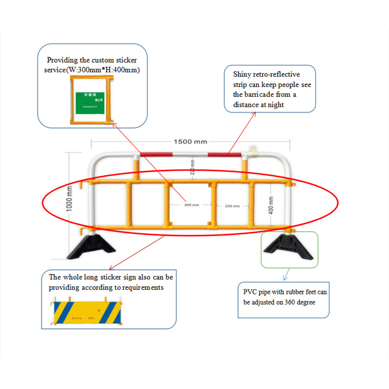 budowanie barier drogowych kontrola tłumu bariera drogowa 2 m bariery tłumiące dla bezpieczeństwa pieszych