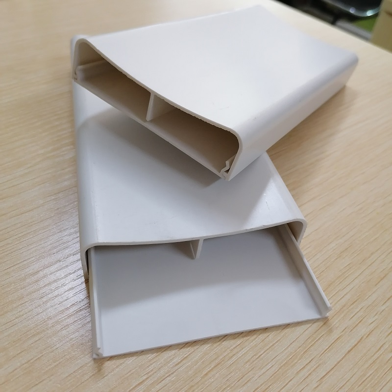 Tłumik przewodu PVC Dwukanałowy kanał do zarządzania kablami Korektor do kabli PVC Raceway