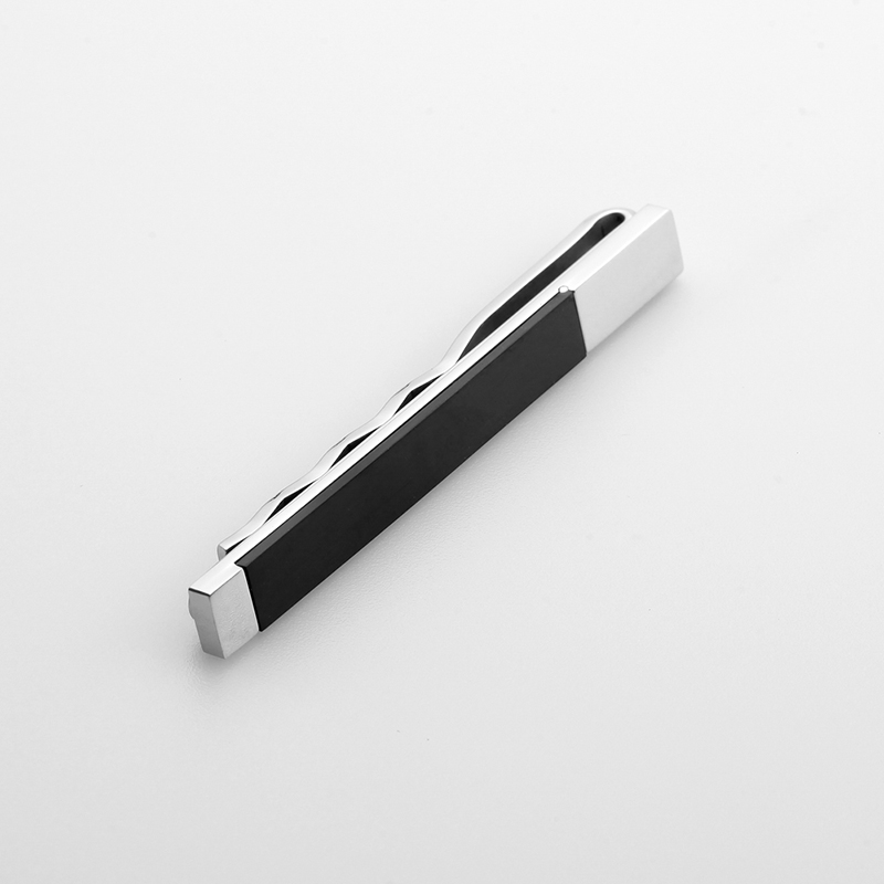 Hurtownia męskich spinki do krawata dwukolorowe ze stali nierdzewnej