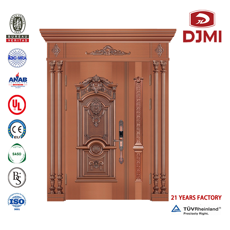 Nowe ustawienia Fancy Design Armored Steel Wood Doors China Factory Fancy Wood Design Moulded Vener Steel Doors High Quality Tan Price Pivot Doors Steel Armoured Door