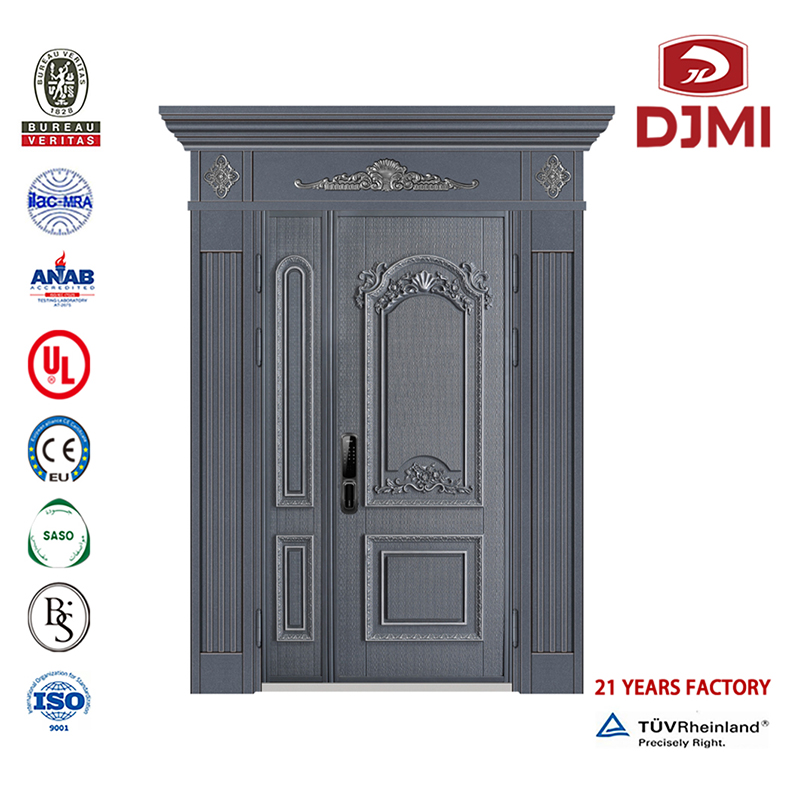 Cheap Main Gate Steel Black Armoured Door Loops Customised Wooden In Guangdong New Steel Wood Security Doors New Settings Fancy Design Armored Steel Wood Doors