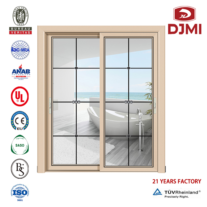 Profesjonalne nowe aluminiowe przesuwne wewnętrzne drzwi półszklane Nowe aluminiowe Filipiny Cena przesuwne Projekt dla hotelu Turcja Styl Gorący sprzedam drzwi aluminiowe Zupełnie nowe szkło aluminiowe z moskitierą Smukły profil...