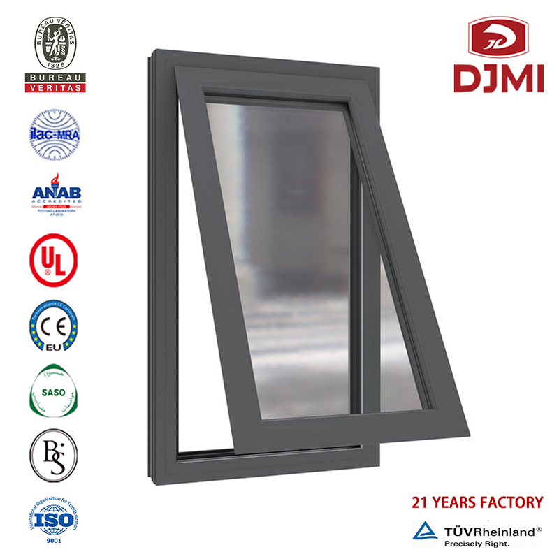 Wytwórca Mechanizm Okna Obrót Price Tilt Mechanizm Wielofunkcyjny Zrównoważony Zamek Drewniany Okno Kasetowe Tilt Sash Windows Profesjonalny Okna z Clear Tempered Glass Grill Design Casement Factory