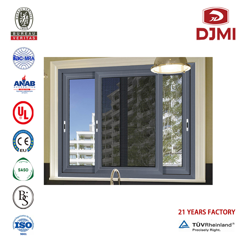 Wielofunkcyjny z włóknistym Mosquito Net Low-E Glass Sliding Window, profesjonalny producent szkła Sliding Window New Design Small for Ventylation Sliding Window