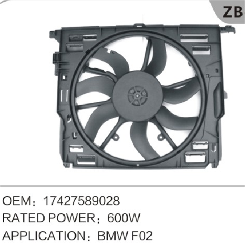 Elektryczny wentylator chłodzący 17427589028 do BMW F02