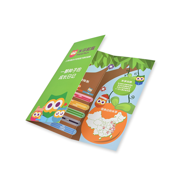 Ulotka składana na trzy części (szczególnie)