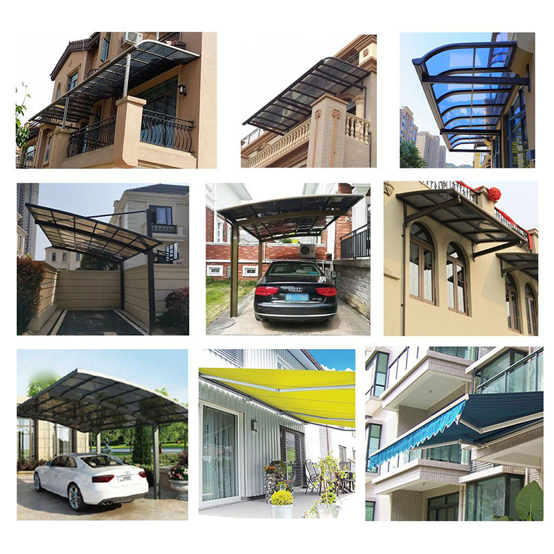 Wielofunkcyjna konstrukcja panelu słonecznego Panel montażu 2 Carport Metalu Profesjonalny Balkon Nawiązywanie obudowy Solarnej Konstrukcja wodoodporna Carport New Design Large Outdoor Gazebo Aluminum Canopy Carport Aluminium