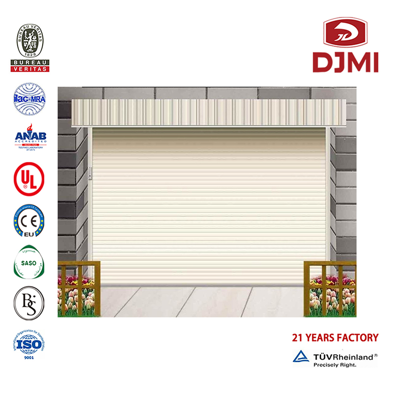 Brand New Cold Insulation Sectional Door Dekoracyjny Roll Up Garage Doors Hot Saleng Heat Prevention Sectional Overhead 9X8 Garage Door Wielofunkcyjny nadwłaz zimnej izolacji