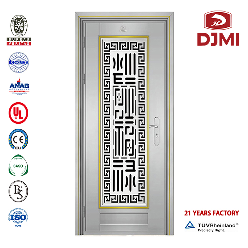 Dopasowane 304 z oknem podwójnym grillem dla House Stainless Steel Handle Drzwi nowe Ustawienia Podwójna rama Rączka Lock Stainless Steel Chińskie Factory Security (Bd) Grill Stainless Steel Main Designs