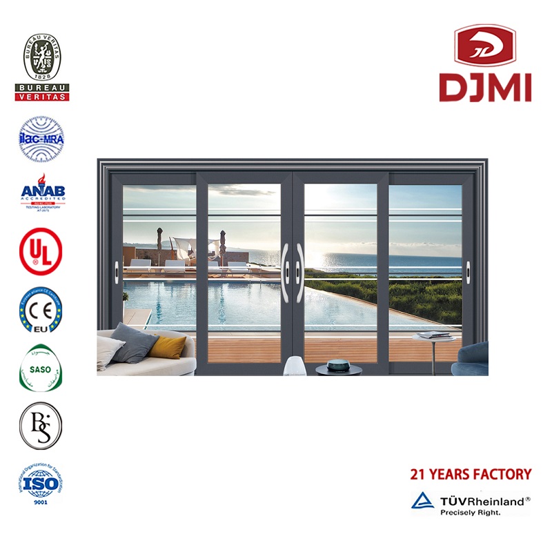 Gliding Glass Commercial Aluminium Door and Frame Brand New Sliding Sand Grey Color Gliding Glass Factory Ouret Narrow Frame aluminium Slide Door Hot Saleng Zen Designs