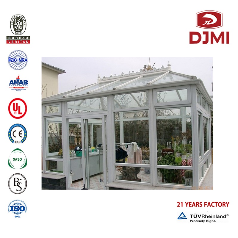 Profesjonalny Panels Glass Houses Portable Aluminium Sunroom New Design Wysoka Jakość Obniża Sunrooms Glass Green House Nowy glinowy Design