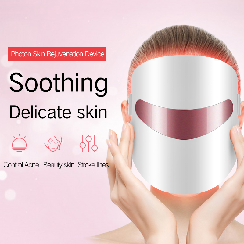 Korea Design Design PDT Beauty Twarzy Maska Profesjonalne salon piękności 3 Kolor Photon PDT Red LED Facial Light Therapy Beauty Maska