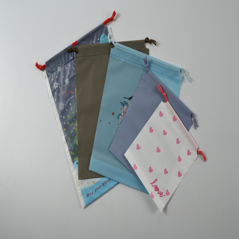 OCA Cartoon Druking Cosmetic Bag Drawstring Makijaż Kobiety podróżne Torby Makijaż Buty