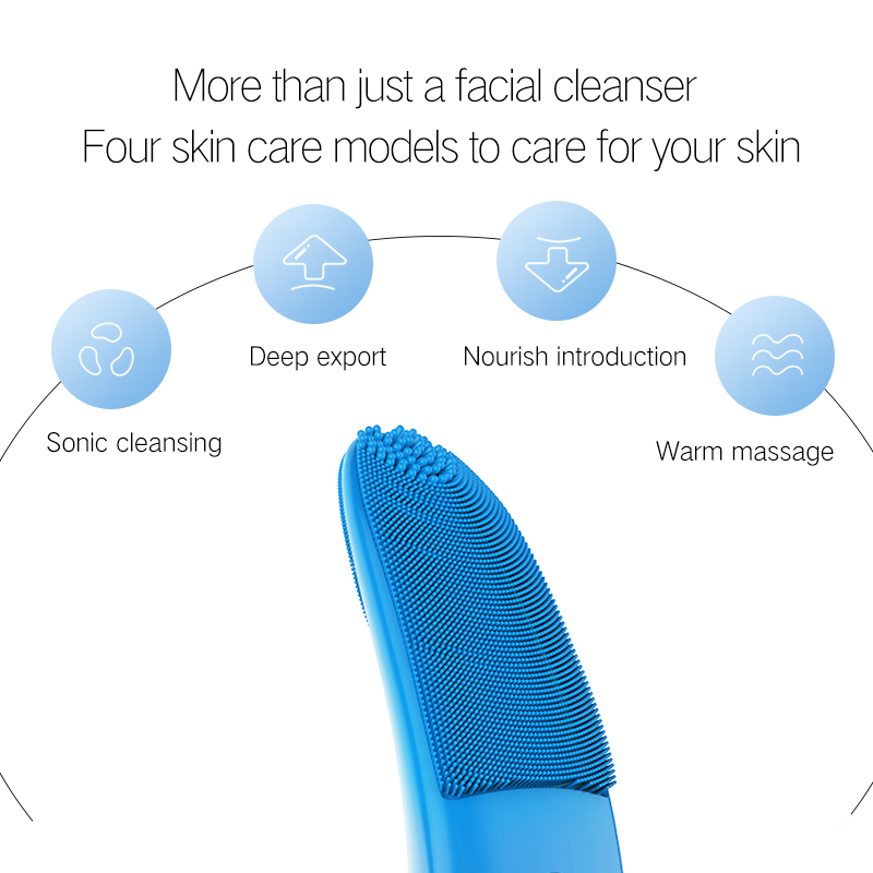 Beauty Sonic Electric Face Cleansing Pędzel ultradźwiękowy Scrubber skóry twarzy