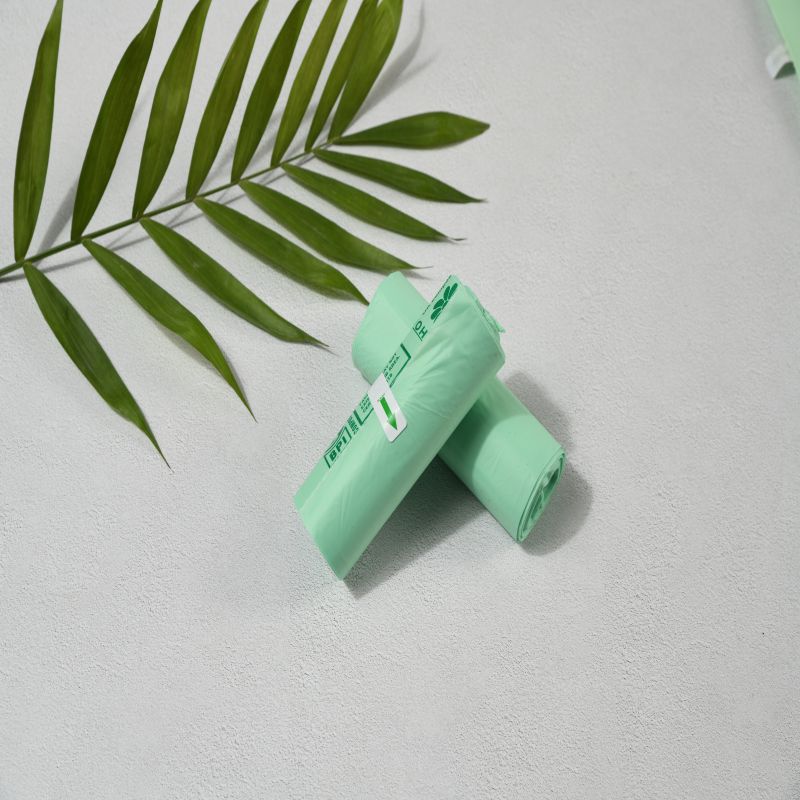 na bazie skrobi kukurydzianej ulegające biodegradacji 100% kompostowalne worki na odpadki na rolkach