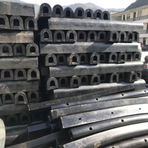 Półokrągły kształt defensa Marina dock gumowy zderzak prostokątny