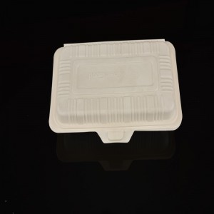 Wysoka jakość kompostowalna, biodegradowalna skrzynka na lunch ze skrobi kukurydzianej