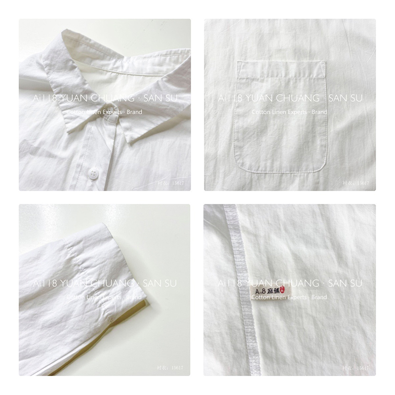 Luźny projekt Minimalist Stylish Casual Solid Kolor drukowany bawełna i bielizna przerośnięta na zamówienie 15617 Koszulki