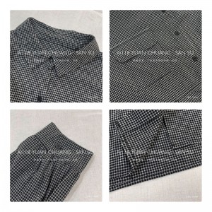 luźno dopasowany projekt Minimalist Stylish Casual Solid Kolor drukowany bawełna i bielizna przerośnięta na zamówienie 15609 Koszulki