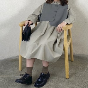 Luźny projekt Minimalst Stylish Casual Solid Wydrukowana kolorowa bawełna i płótno, przerośnięta odzież 19530 Koszula