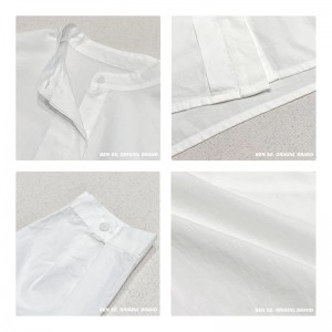 luźno dopasowany projekt Minimalist Stylish Casual Solid Bard Striped Checked overshed custous 17718 Round collar shirt