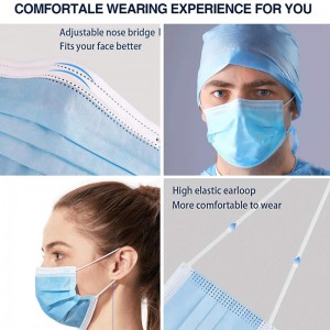 jednorazowa maska ​​3PLY