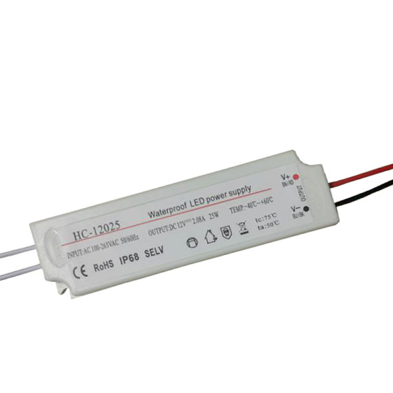 12V25W 2.08A stałe źródło zasilania LED pod napięciem