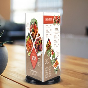 TMJ -550 Cena hurtowa Własny akrylowy uchwyt Wyczyść menu Restauracja