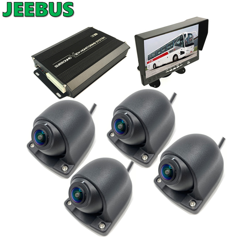 4Way Revser Monitoring 360 stopni 3D All Round Bird View Car Camera z HD DVR