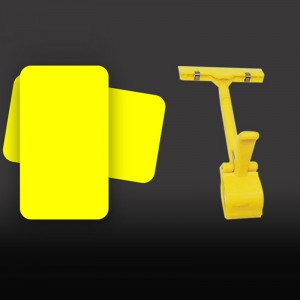 TMJ POP 038 przezroczysty pasek samoprzylepny plastikowy klips na tabliczce znamionowej A6 półka sklepowa akrylowy uchwyt na znak 11X14 akrylowy uchwyt na etykiety