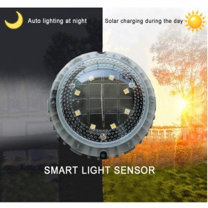 Solarna lampa podłogowa-oświetlenie ogrodowe