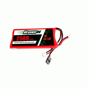 HD POWER 2500 mAh 3C 2S 7,4 V akumulator LiPO do odbiornika i nadajnika