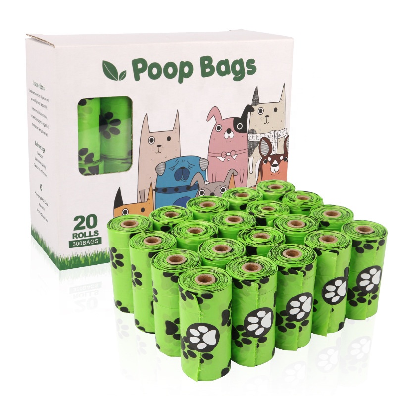 Biodegradowalna kupka psia torba kocia kupka odpadowa Czysta Zbieranie Worki odpadowe Opakowanie ekologiczne