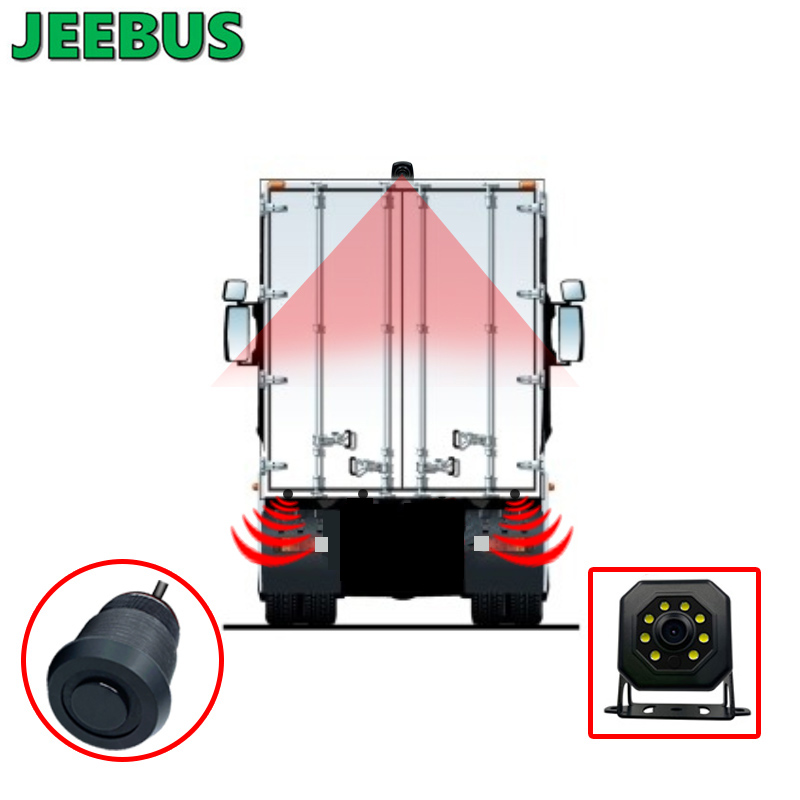 Kamera cofania JEEBUS Vision System monitorowania czujnika parkowania Ultradźwiękowy wyświetlacz czujnika cyfrowego wykrywania radaru