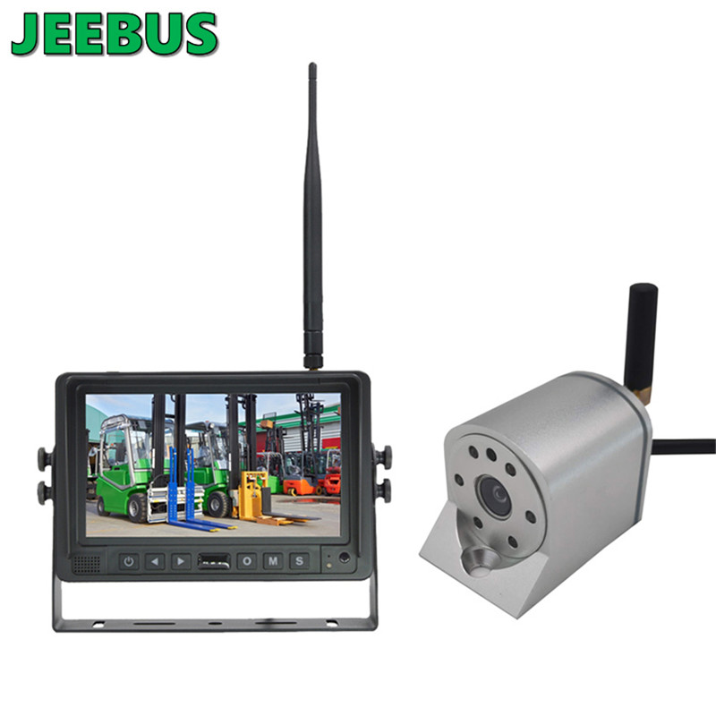 Bezprzewodowa kamera bezpieczeństwa WIFI 2,4 GHz z 7-calowym monitorem DVR AHD System monitorowania parkowania dla Forlktruck i pojazdu inżynieryjnego