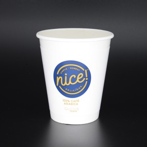 12 \\/ 16oz Podwójny rękaw izoluje ekologiczne kubki Papierowe kubki na gorąco i na zimno