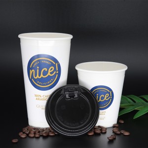 12 \\/ 16oz Podwójny rękaw izoluje ekologiczne kubki Papierowe kubki na gorąco i na zimno