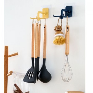 JASON Kitchen Obrotowy haczyk z otworem - bez śladu wielofunkcyjny haczyk łazienkowy