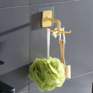 JASON Kitchen Obrotowy haczyk z otworem - bez śladu wielofunkcyjny haczyk łazienkowy