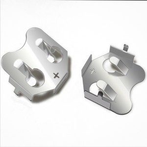 Metalowa płytka CR2032 z brązuniklowego Styk baterii 2032 Uchwyt baterii do płytki drukowanej