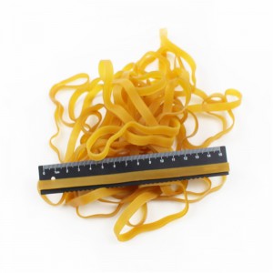 Producenciniestandardowe wydłużyły i rozszerzone pasma gumowe Druable wysokiej temperatury i przeciwstarzeni żółty pasek gumowy