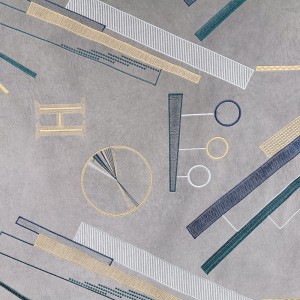 Haftowana tkanina flanelowa BNT6868