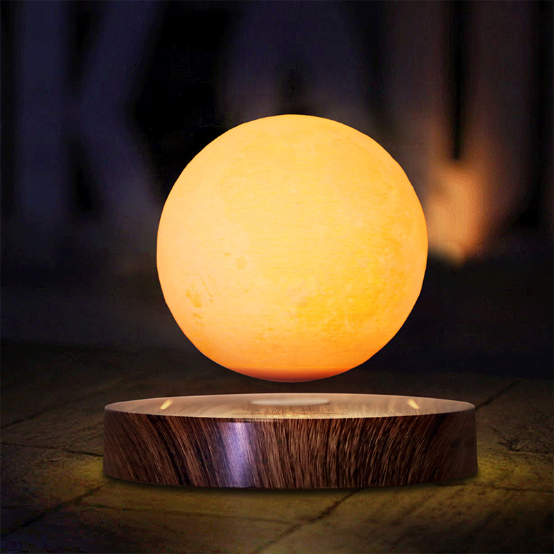 Kreatywny prezent Home Office Dekoracje Salon Room Oświetlenie Dotknij Magnetyczny Pływający stół Lampa 3D Levitating Moon Light