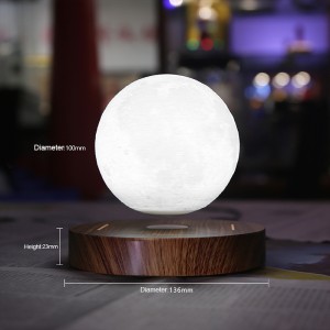 Kreatywny prezent Home Office Dekoracje Salon Room Oświetlenie Dotknij Magnetyczny Pływający stół Lampa 3D Levitating Moon Light