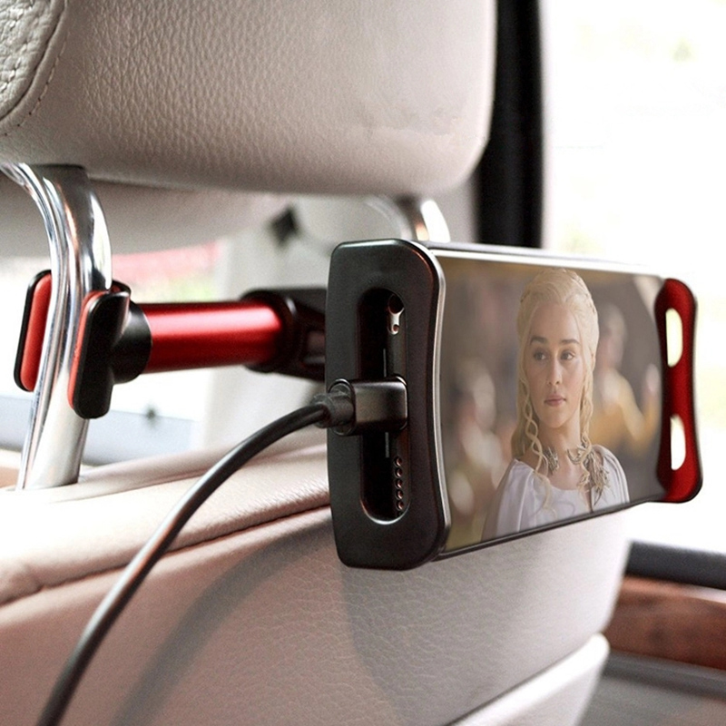 BackSeat Car Mobile Holder Samochód siedzenia tylne Telefon Mocowanie do iPhone 7 8 x IPAD Samsung S8 Uchwytna zagłówka