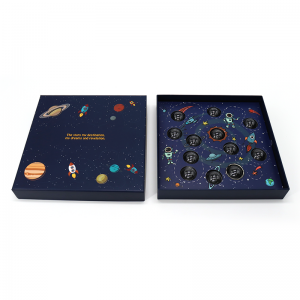 Dostosowana różowa pokrywa i podstawy Luksusowe Walentynki Włosy Karton Papier Pudełko Pudełko