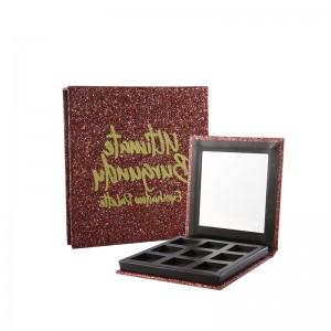 hurtowe kreacje piękno błyszczące różoweniestandardowe makijaż palety prywatnej etykiety Makup Paleta Eyeshadow