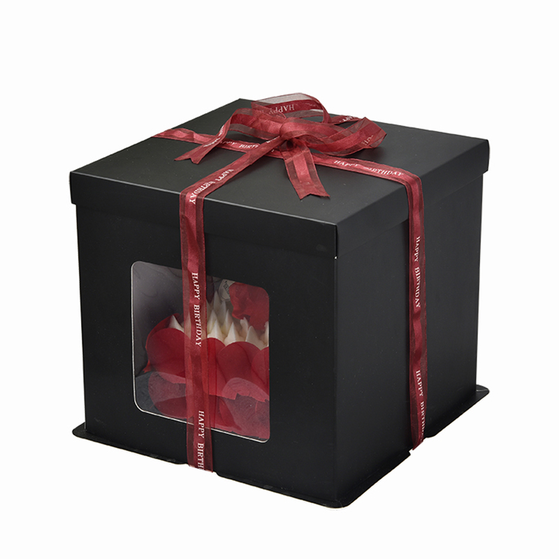 Nowe pudełkona ciasto weselne Handmade Luksusowe Papier Urodzinowy Tort Box