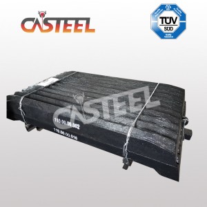 Rosyjski model kruszarki garnitur dla CM110 szczęki kruszarki płytki, matryca szczęki, ząb szczęki