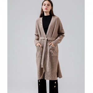 Luźna, stylowa i dorywcza australijska wełniana kardigan65005n